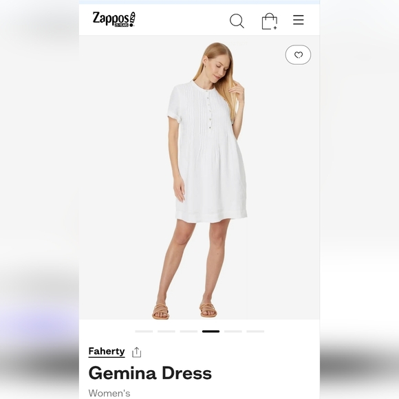 FAHERTY Linen dress size S - Picture 9 of 11